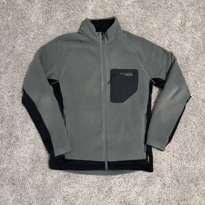 Columbia Men's Gray and Black Titanium Fleece Jacket